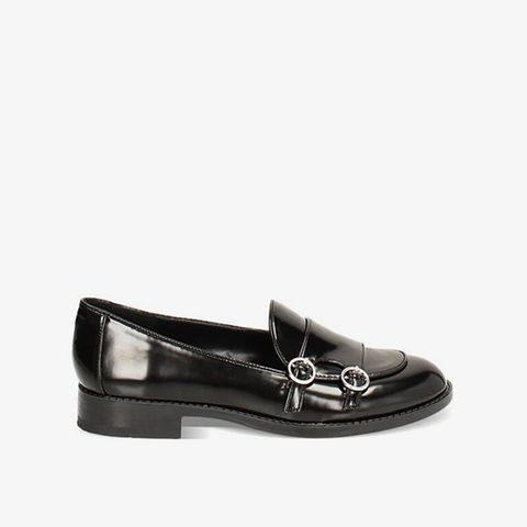 Giày Lười Nữ Primadonna Collection Low Black Moccasin In Abrasive