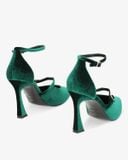  Giày Nữ Primadonna Collection Women Shoes Open Shank Velvet Verd 
