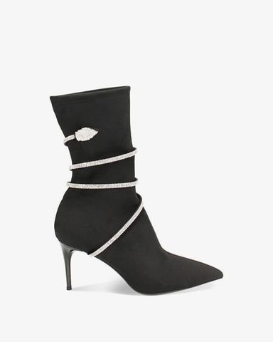 Giày Boots Nữ Primadonna Collection Women Shoes Demi-Boot Lycra Nero