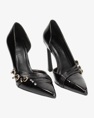 Giày Nữ Primadonna Collection Women Shoes Open Shank Naplack Nero