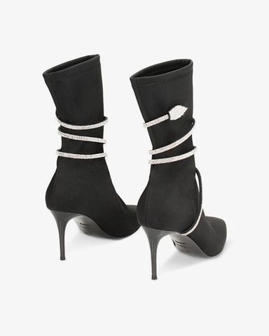 Giày Boots Nữ Primadonna Collection Women Shoes Demi-Boot Lycra Nero