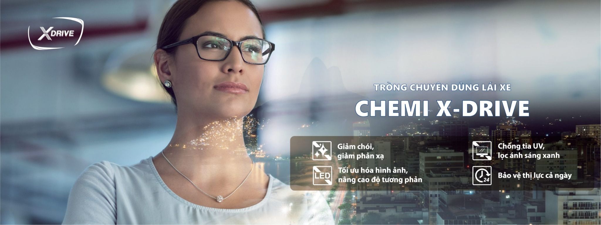  U2 1.60 X-Drive Chemi_Lenses { đơn tròng -single vision lens} 