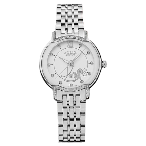 đồng hồ nữ dây thép aolix al-1058l