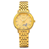  Đồng Hồ Nữ Đẹp Aolix AL-1058L Sapphire Dây Thép 