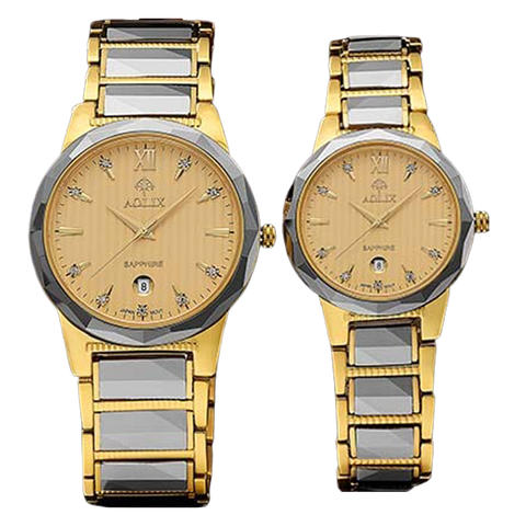  Đồng Hồ Đôi Dây Đá Aolix AL-6825 Sapphire Bảo Hành Chính Hãng 5 Năm 