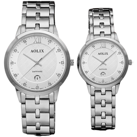 Đồng Hồ Đôi Dây Đá Aolix AL-6827 Chính Hãng