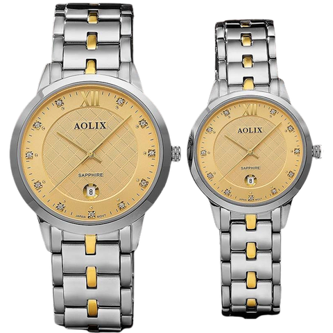 Đồng Hồ Đôi Dây Đá Aolix AL-6827 Chính Hãng