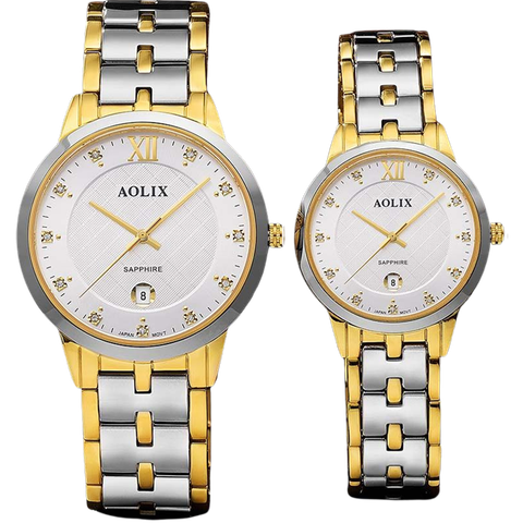 Đồng Hồ Đôi Dây Đá Aolix AL-6827 Chính Hãng