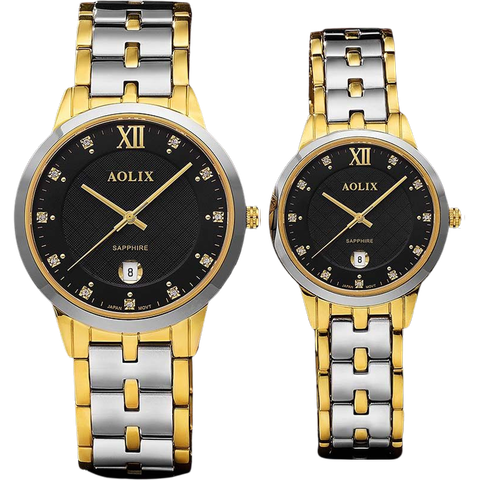 Đồng Hồ Đôi Dây Đá Aolix AL-6827 Chính Hãng