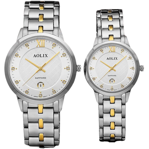 Đồng Hồ Đôi Dây Đá Aolix AL-6827 Chính Hãng