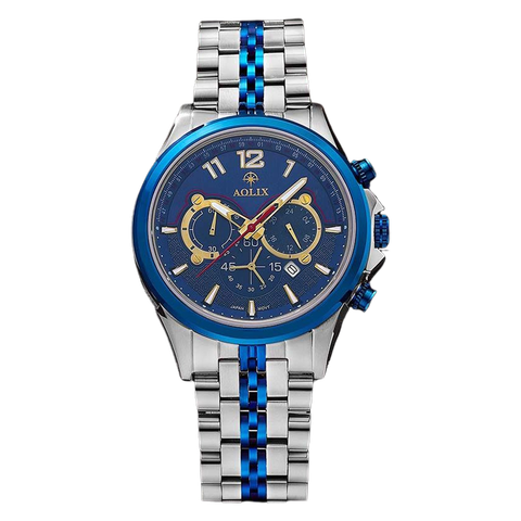 Đồng Hồ Nam Chronograph Dây Thép Aolix AL-7052G