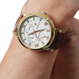  Đồng Hồ Nam Dây Da Aolix AL-7076G Sapphire Bảo Hành Chính Hãng 5 Năm 