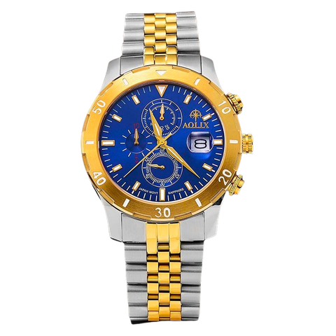 Đồng Hồ Nam Chronograph Dây Thép Aolix AL-7087G