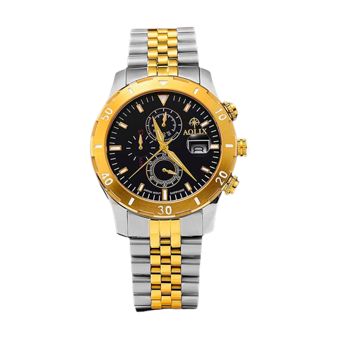 Đồng Hồ Nam Chronograph Dây Thép Aolix AL-7087G