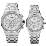  Đồng Hồ Đôi Dây Thép 6 Kim Chronograph Aolix AL-7092 Sapphire Bảo Hành Chính Hãng 5 Năm 