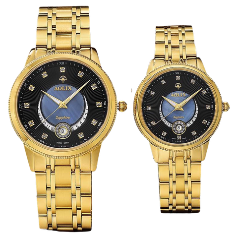  Đồng Hồ Đôi Dây Thép Aolix AL-9136 Sapphire Bảo Hành Chính Hãng 5 Năm 