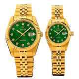  Đông Hồ Đôi Dây Thép Aolix AL-9147G Sapphire Bảo Hành Chính Hãng 5 Năm 