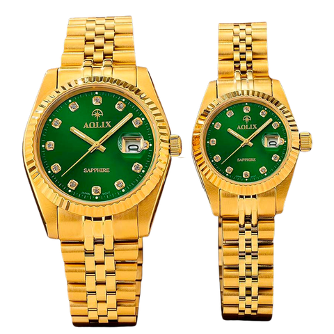 Đông Hồ Đôi Dây Thép Aolix AL-9147G Sapphire Bảo Hành Chính Hãng 5 Năm 