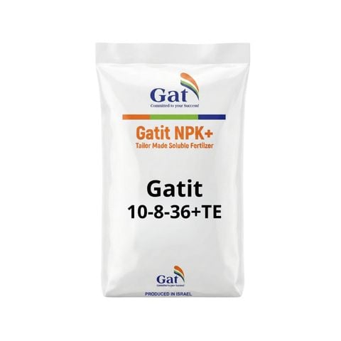  Phân bón hòa tan dòng Kali cao GATIT NPK 10-8-36 + TE (Gatit S) 