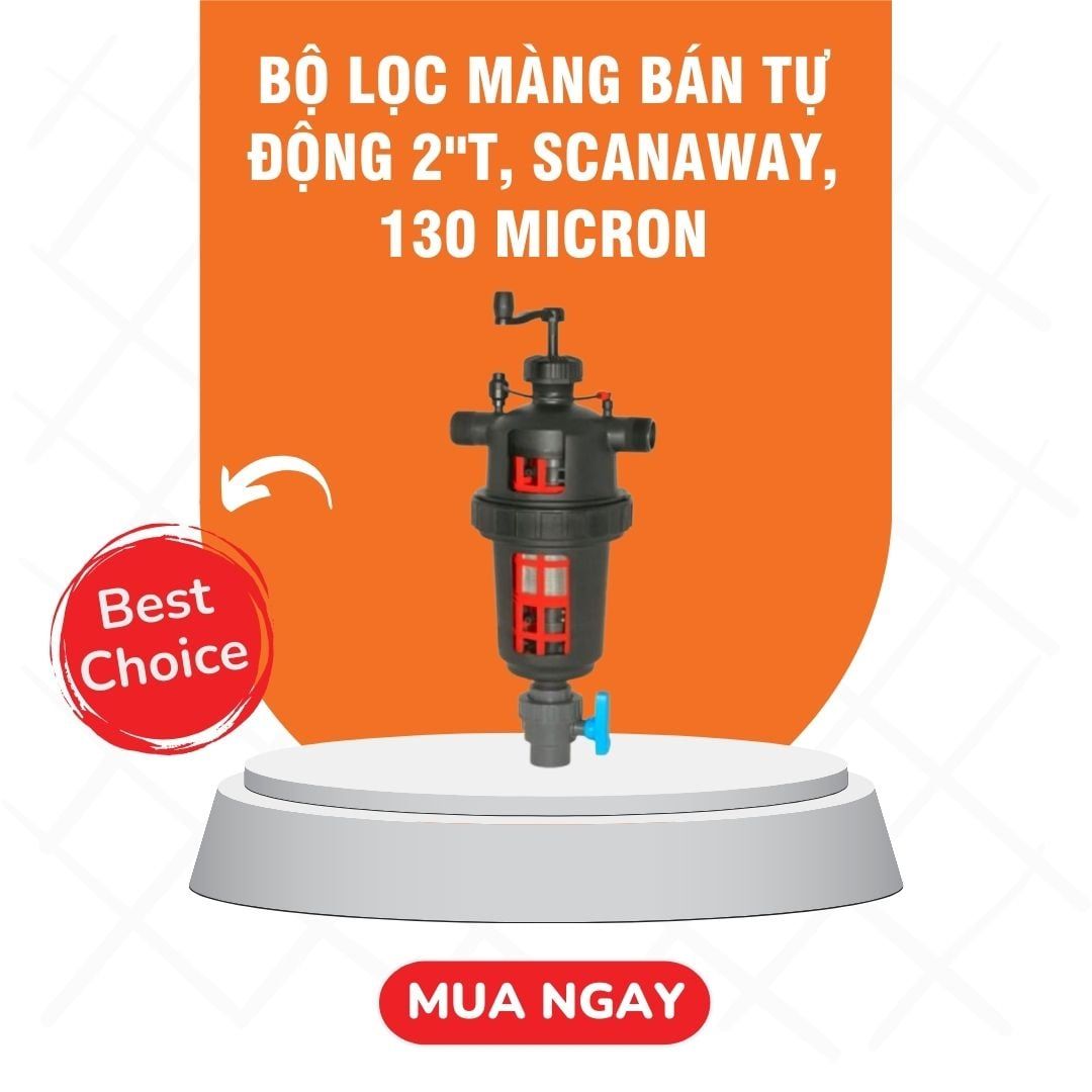  Bộ lọc màng bán tự động 2''T, Scanaway, 130 Micron 
