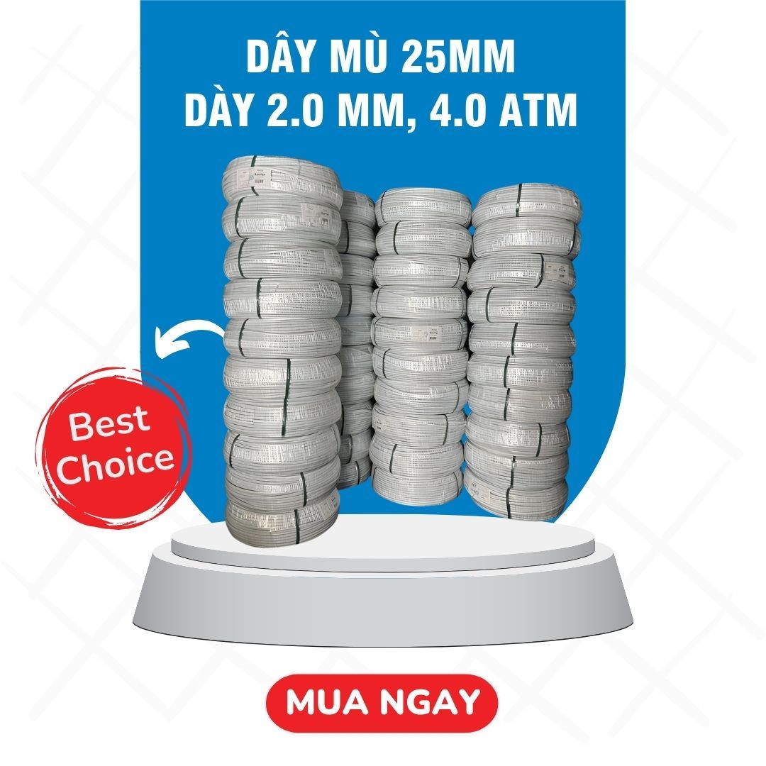  Dây mù 25MM, dày 2.0 mm, 4.0 ATM 