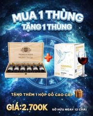 Combo 2 thùng rượu vang đỏ Úc Hummingbird Shiraz 4%ABV