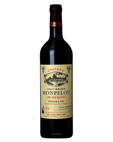  Rượu vang đỏ Pháp Chateau Haut-Bages Monpelou 