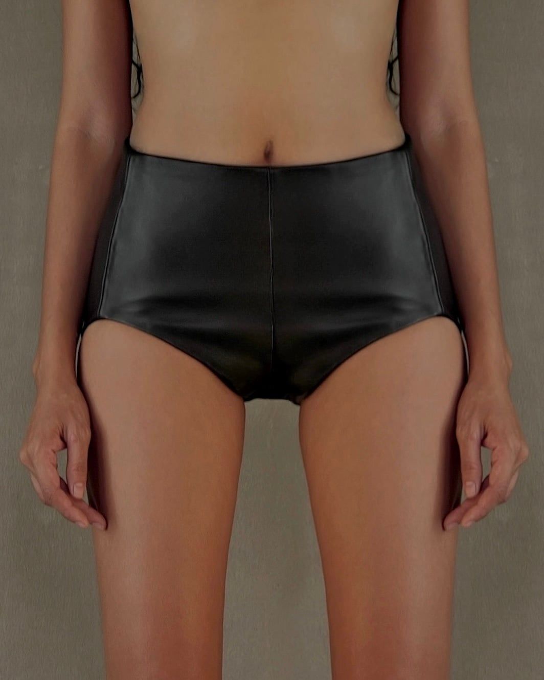 Pantless Leather Shorts