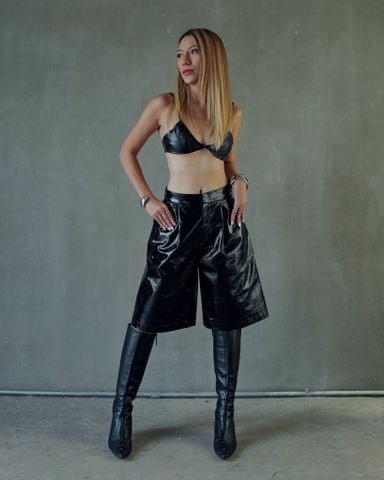  Unisex Leather Shorts 