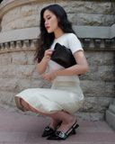 Midi Leather Skirt