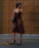 Unisex Leather Shorts