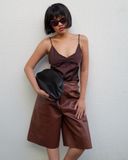 Unisex Leather Shorts