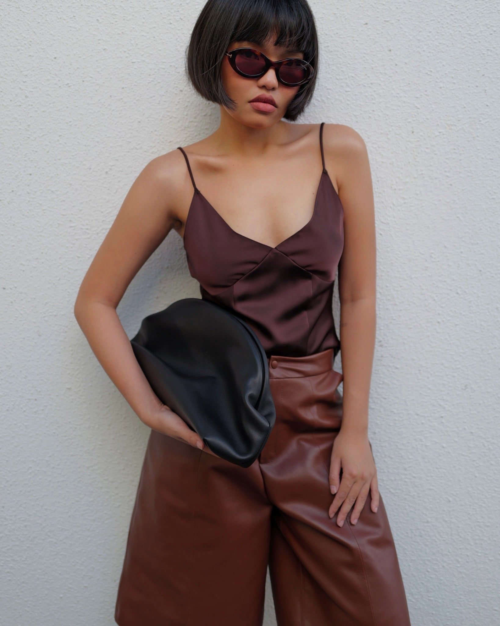 Unisex Leather Shorts