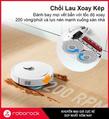 Robot Hút Bụi Lau Nhà Thông Minh Roborock Q Revo 5AE Trắng/ Đen