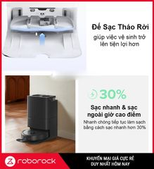 Robot Hút Bụi Lau Nhà Thông Minh Roborock Q Revo 5AE Trắng/ Đen