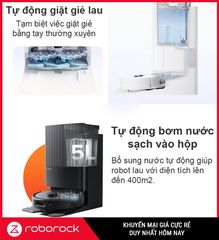 Robot Hút Bụi Lau Nhà Thông Minh Roborock Q Revo 5AE Trắng/ Đen