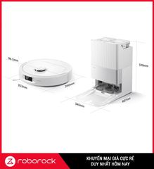 Robot Hút Bụi Lau Nhà Roborock Qrevo C Pro Trắng/ Đen
