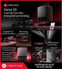 Robot hút bụi lau nhà Roborock Saros 20