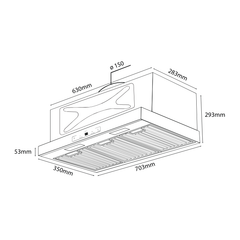 Máy hút mùi Kocher Turbo X-350D