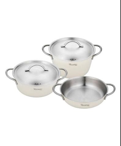 Bộ nồi 3 món cao cấp xếp chồng Michelangelo Nesting 20cm - 4029096106225