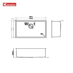 Chậu rửa bát Turkey Sink STELO 780U