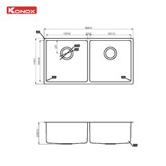 Chậu rửa bát Turkey Sink Vigo 860
