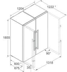 Tủ lạnh side by side Liebherr XRFsd 5265