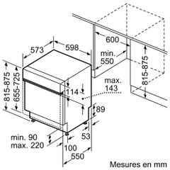 Máy rửa chén âm bán phần Bosch SMI6ECS12E
