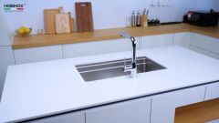 CHẬU RỬA BÁT 1 HỐ NOBINOX LIRA NJ562D