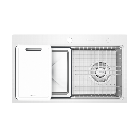 Chậu rửa bát 1 hố chống xước Workstation Sink KN8048TS Dekor