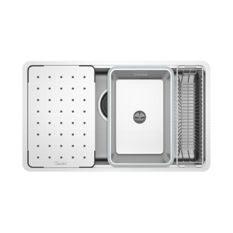 Chậu rửa bát chống xước Workstation Sink Dekor 8044SU