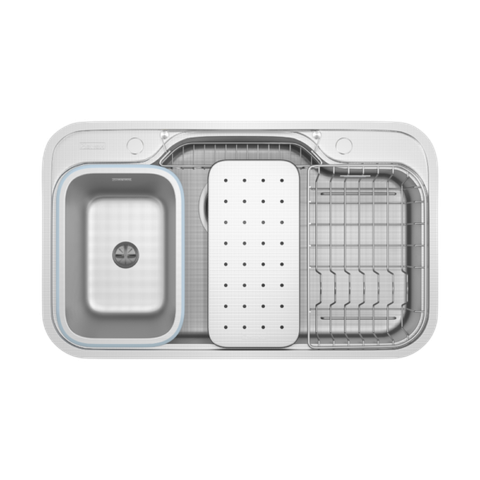 Chậu rửa bát chống xước Workstation Sink Dekor 8048SU