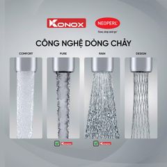 Vòi rửa bát konox phong cách Nhật Bản Kira Gun Metal