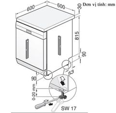 Máy rửa bát Bosch SMS4HMC25M